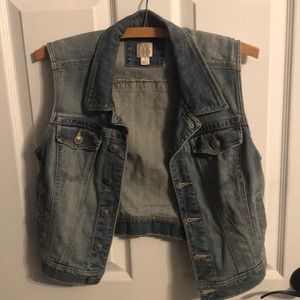 LC Lauren Conrad Denim Vest